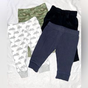(4) Luvable Friends pants, size 3-6m